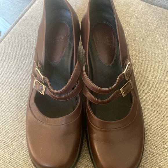 Dansko Womens Babette Mary Jane Double Strap Wedge Shoes Brown Size 41 10.5 US - Picture 3 of 8